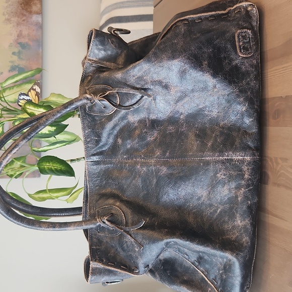 BED|STU Rockaway Black Leather Satchel - Picture 4 of 12